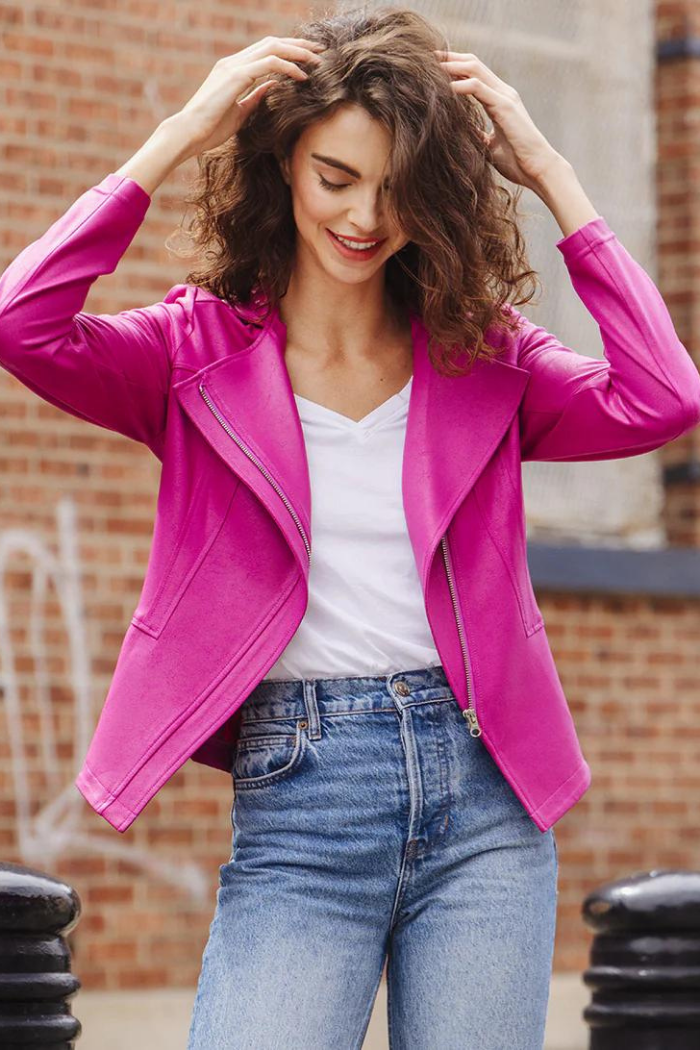 Magenta pink jacket discount