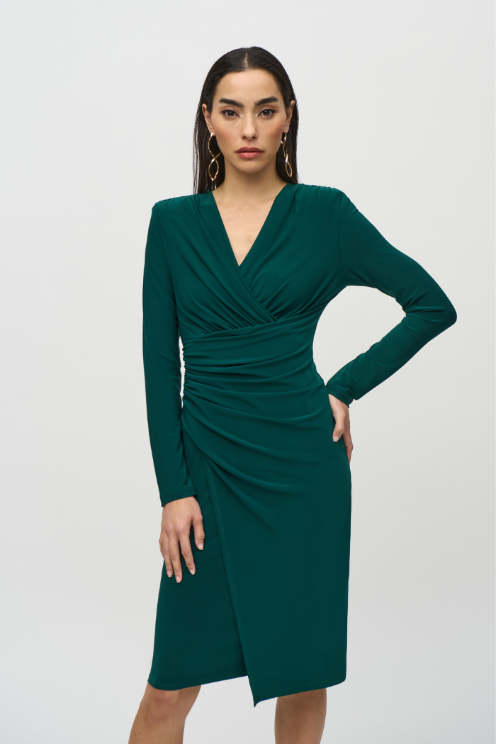Silky Knit Wrap Dress The Dressing Room