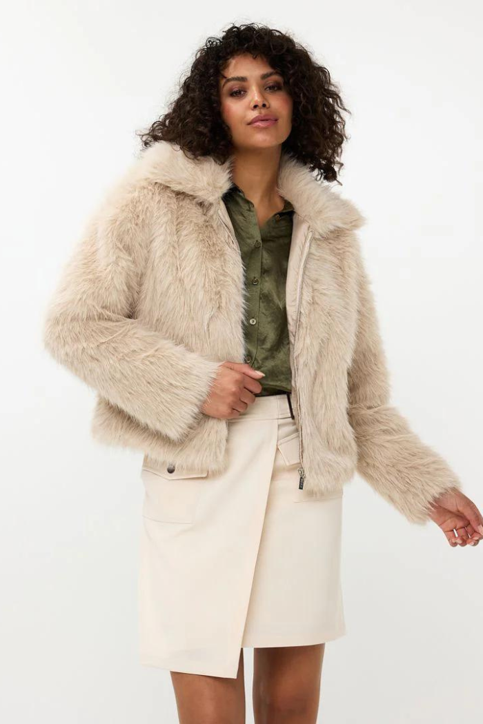 Short Faux Fur Jacket – The Dressing Room