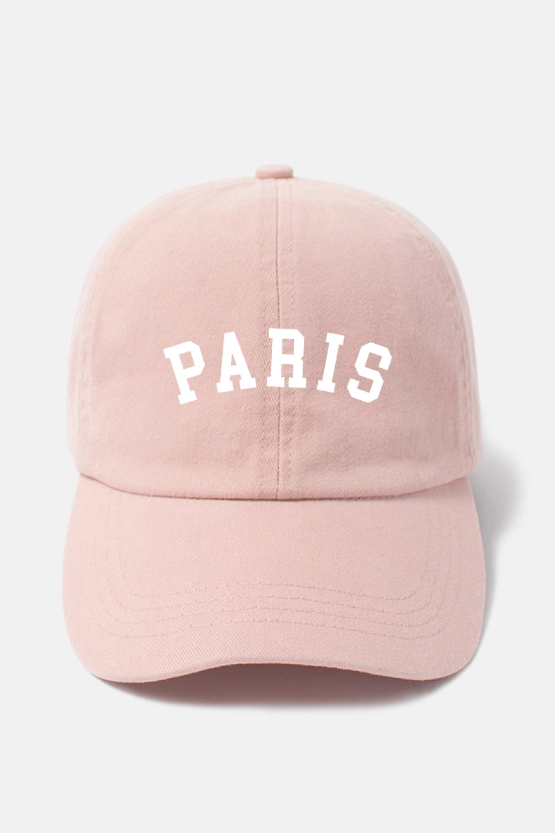 Dusty Pink PARIS Baseball Cap