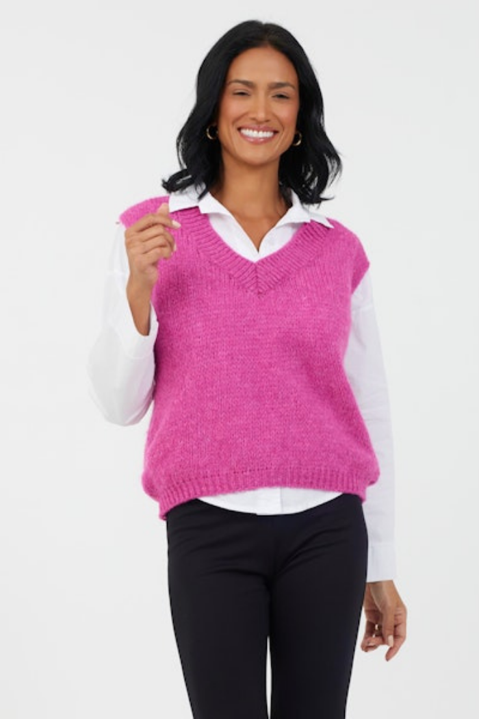 Fedora Soft Knit V Neck Tank – The Dressing Room