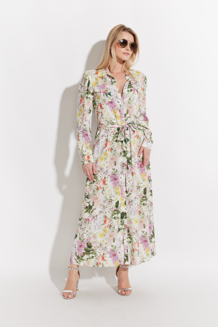 Floral Button Front Maxi Dress – The Dressing Room