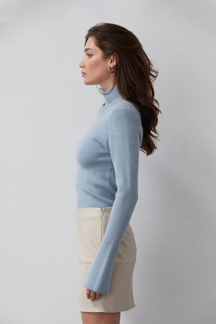 Erika Padded Shoulder Sweater