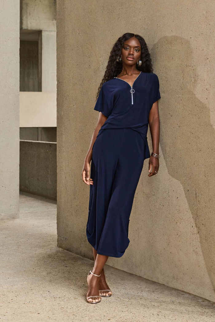 Silky Knit Culotte Jumpsuit | Joseph Ribkoff – The Dressing Room