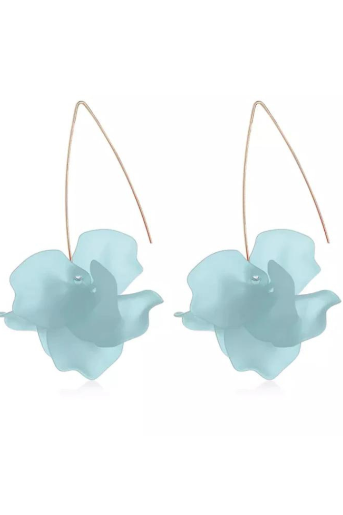 lt. blue air drop earrings