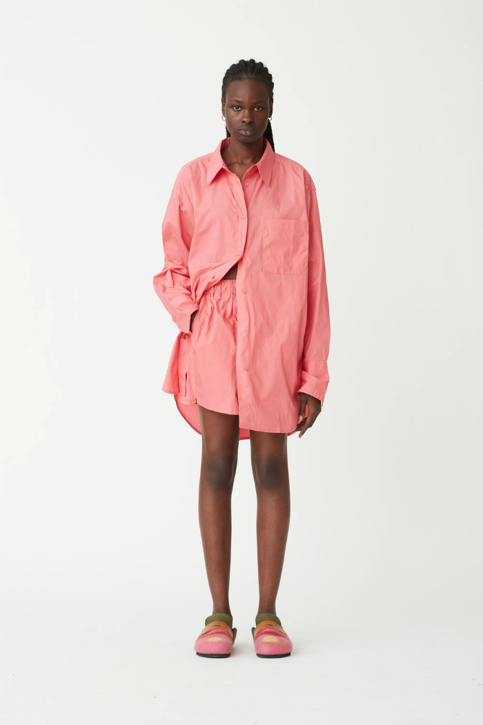 Zara pink top shirt dress