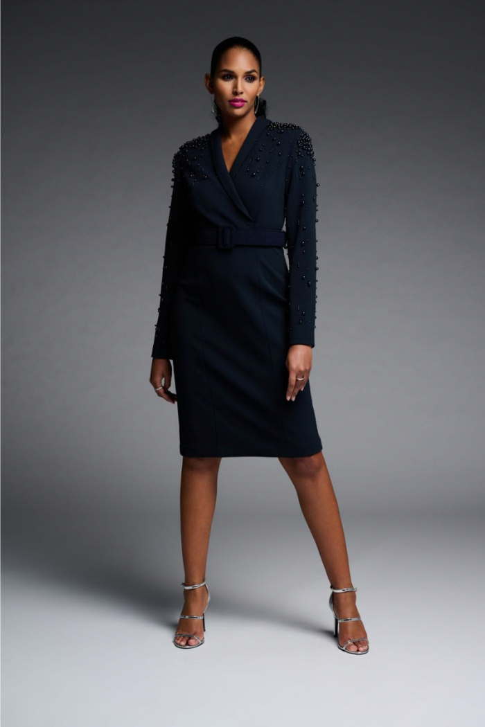 Embellished Belted Dress – The Dressing Room