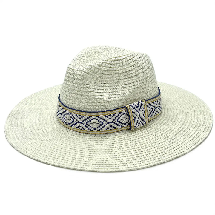 Panama Hat With Aztec Band