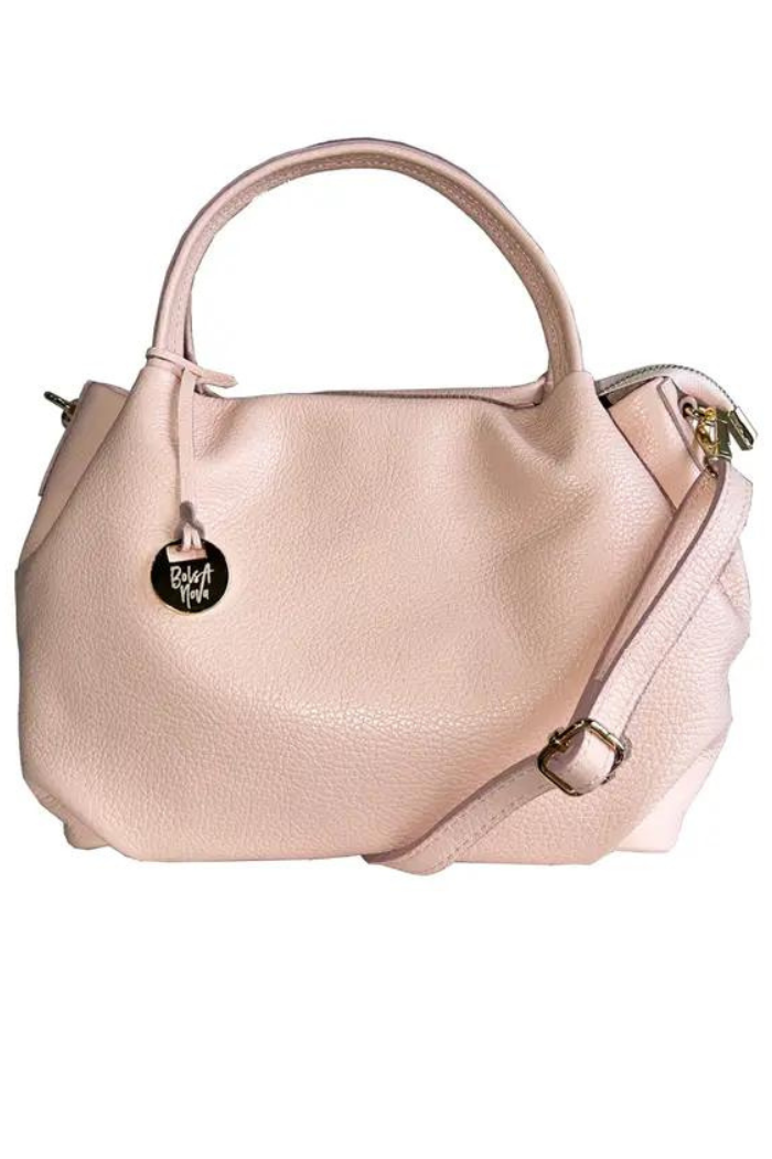 Buttery Soft Pink Leather Satchel