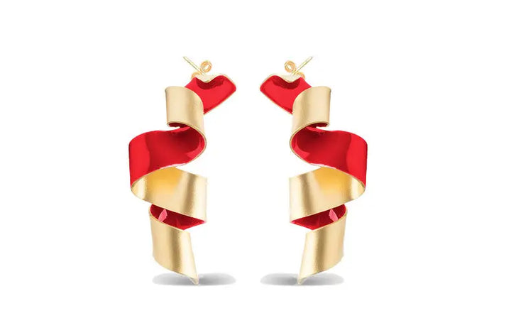 Holiday Ribbon Earring