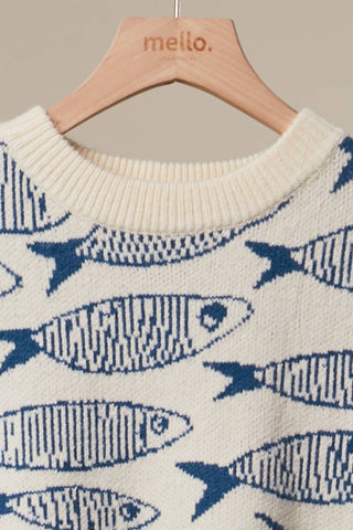 Sardine Story Knit Sweater Mello. MT51253