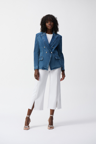 Ribkoff 251962 Stretch Denim Double-Breasted Blazer