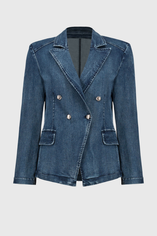 Ribkoff 251962 Stretch Denim Double-Breasted Blazer