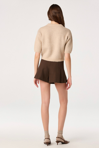 Colette Intarsia Short Sleeve Sweater ASTR ACT17283JC