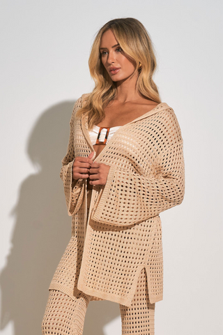 ELAN Cove Hoodie Cardigan