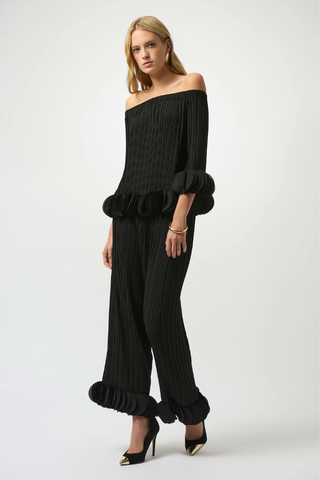 Ribkoff Georgette Off Shoulder Pleated Top 253939