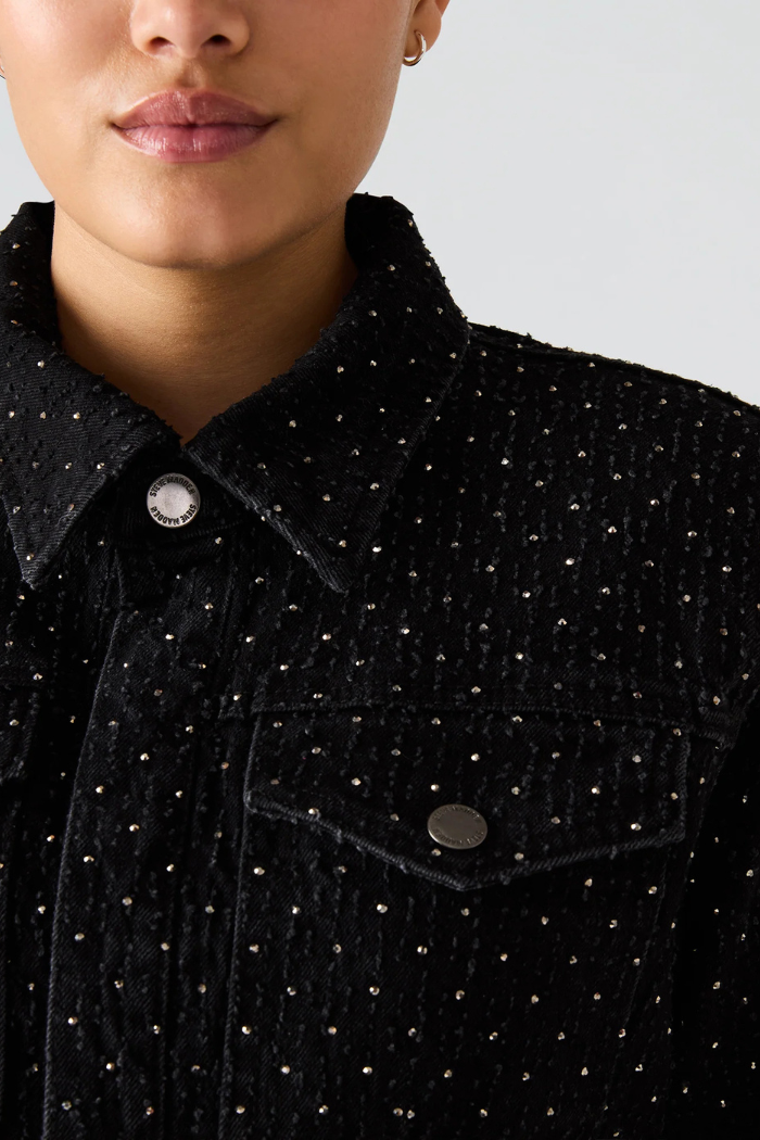 Steve Madden Parc Crystal Jacket - Black BP402011