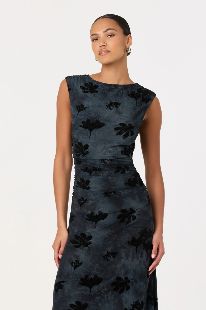 ASTR Tionne Floral Midi Dress ACDR103093