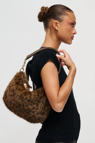 Jordan Faux Fur Crossbody - Leopard Urban Expressions 29746F