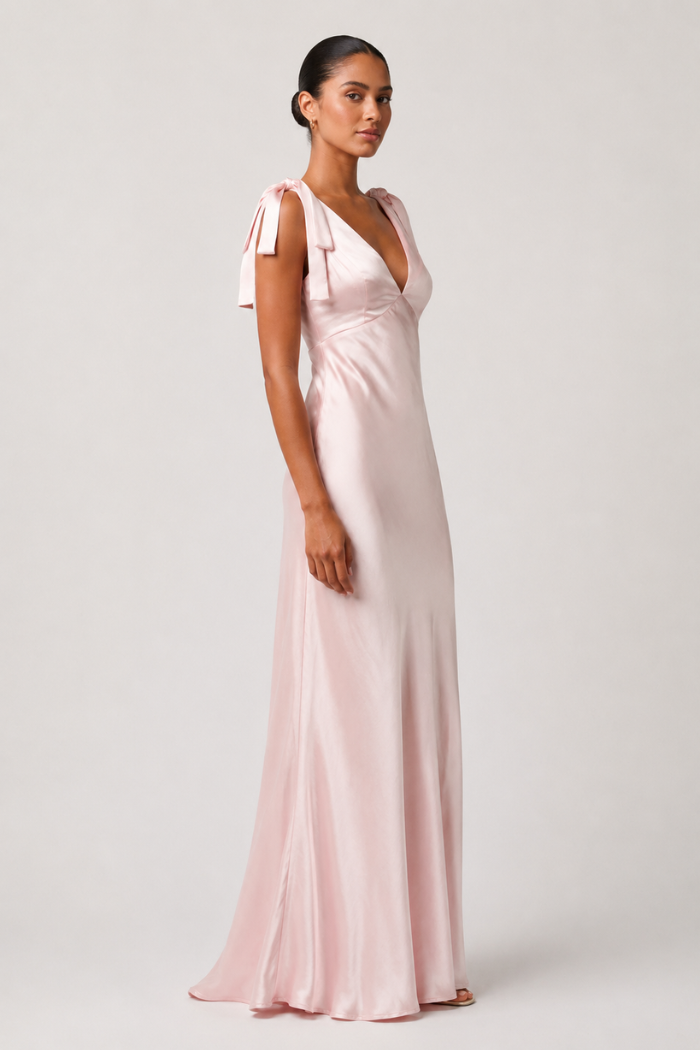 Lulus Henrietta Tie Strap Maxi Dress
