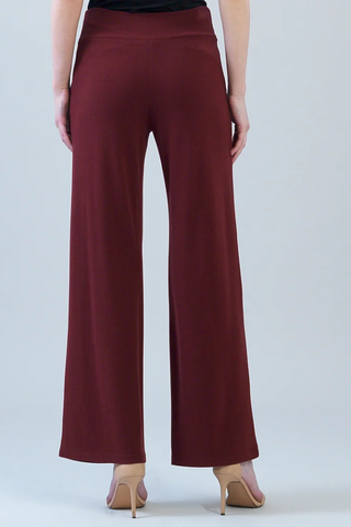 Lounge Knit - Wide Leg Pocket Pant - Burgundy Clara Sunwoo PT21W1