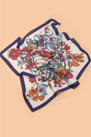 Josslyn Large Floral Print Bandana Scarf
