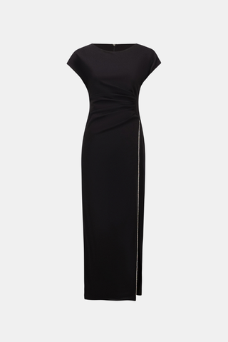 Scuba Crepe Sheath Gown With Rhinestones Piping Ribkoff 261713F26