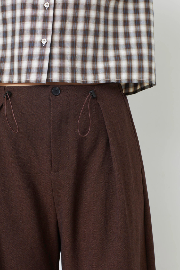 Suncoo Jio Wide Trousers with Drawstrings