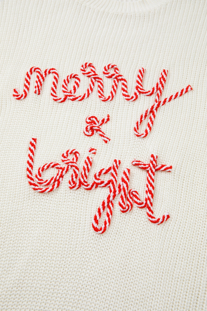 Merry & Bright Christmas Graphic Sweater