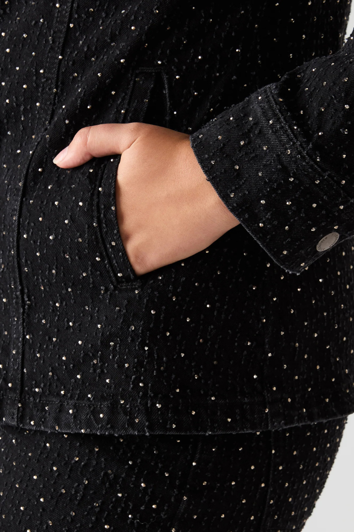 Steve Madden Parc Crystal Jacket - Black BP402011