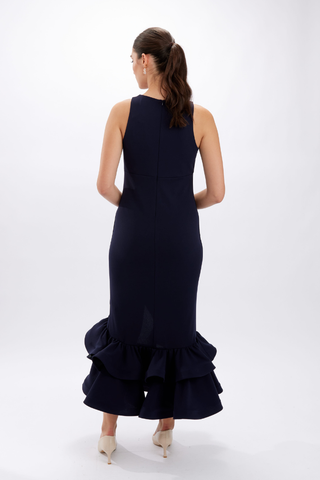 Long Evening Dress with Ruffle Hem Detail Frank Lyman 228174