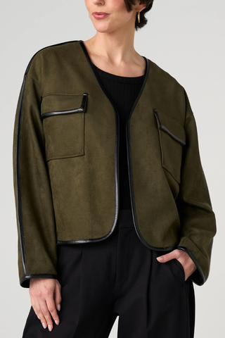 Relaxed Open Front Jacket Liverpool LM1D69GL04