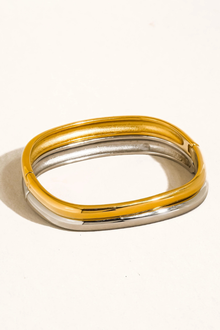 Flânerie by MAIQ Renzi 18K Gold Non-Tarnish Classic Bangle - Gold & Silver
