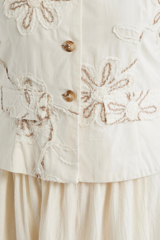 Floral Embroidered Twofer Dress Zoe and Claire SP1210