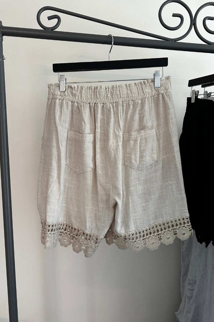 Lace Trimmed Shorts