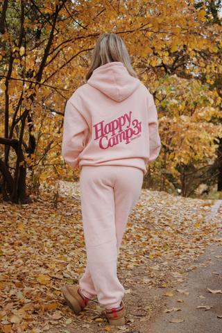 Happy Camp3r Puff Series Sweatpants - Snowflake Pink