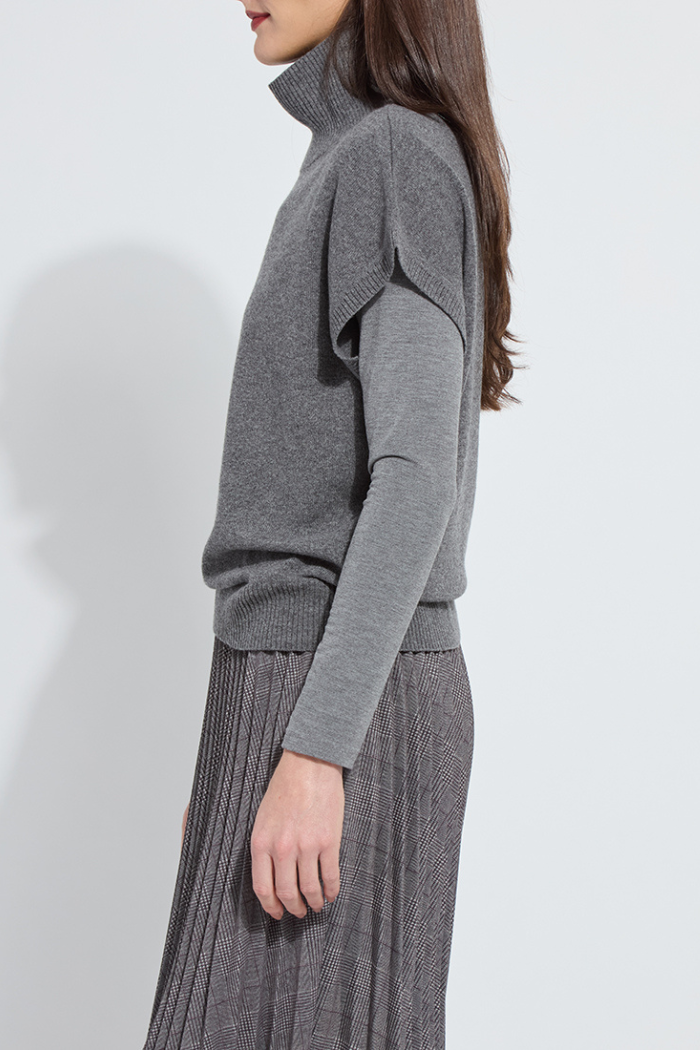 Lyssé Arden Oversized Washable 100% Cashmere Sweater Vest 20-3711-M7