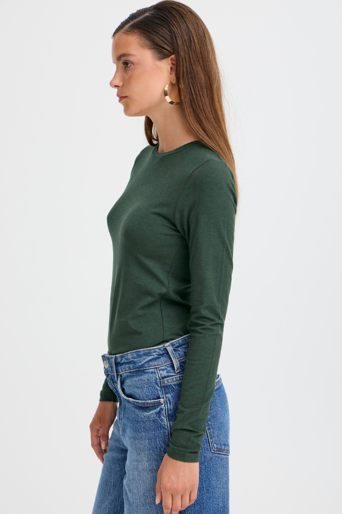 BYPamila Long Sleeve Jersey Tee - Green Gables