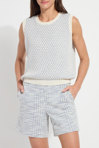 Lyssé Claire Textured Mesh Sweater Shell 20-3841-M7