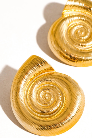 Flânerie Coraline Large Seashell Stud 121903102650