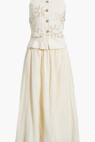 Floral Embroidered Twofer Dress Zoe and Claire SP1210