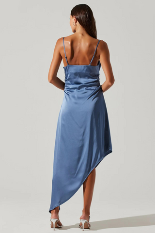 ASTR Mirie Cowl Neck Midi Dress