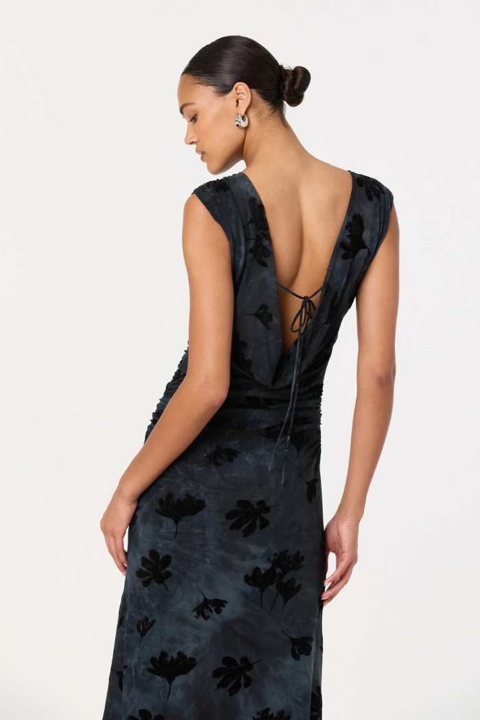 ASTR Tionne Floral Midi Dress ACDR103093