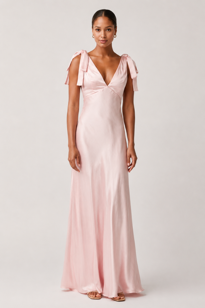 Henrietta Tie Strap Maxi Dress