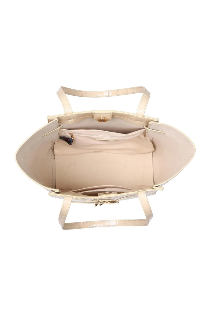 Moda Luxe Athena Bucket Bag - Cream