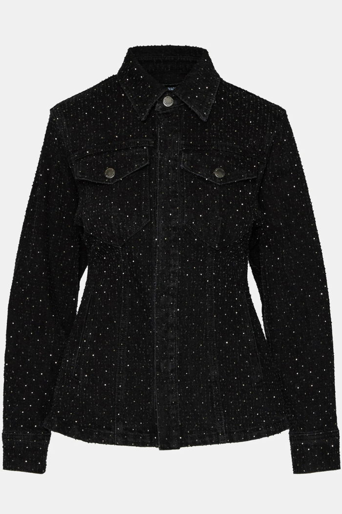 Steve Madden Parc Crystal Jacket - Black BP402011