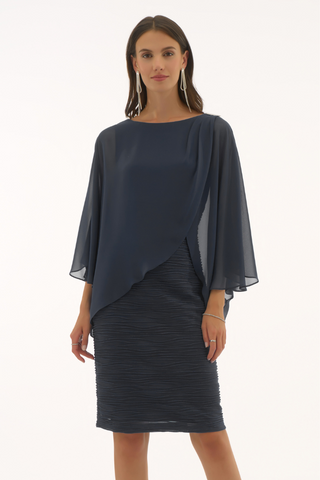 Ribkoff 251720 Cascade and Chiffon Sheath Dress