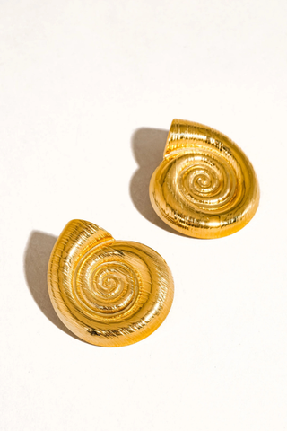 Flânerie Coraline Large Seashell Stud 121903102650