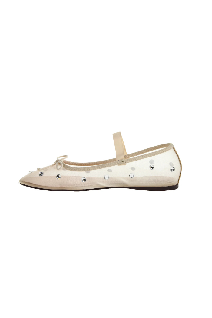 Chinese Laundry Adette Stone Mesh Flat - Nude
