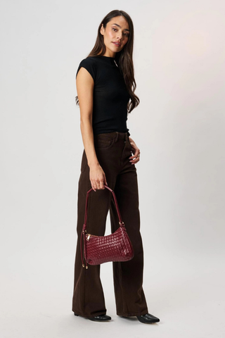 Cindy Shoulder Bag - Burgundy Moda Luxe 38707ML
